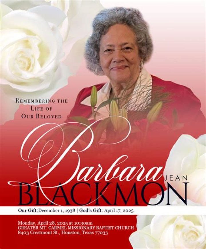 Barbara Blackmon Biography, Age, Height, Husband, Net Worth, Family