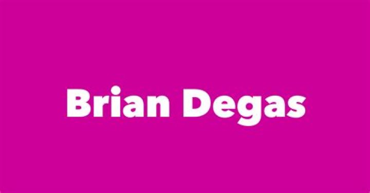 Brian Degas Biography, Age, Height, Wife, Net Worth, Family
