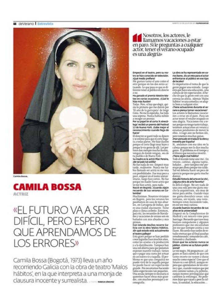 Camila Bossa Biography, Age, Height, Husband, Net Worth, Family