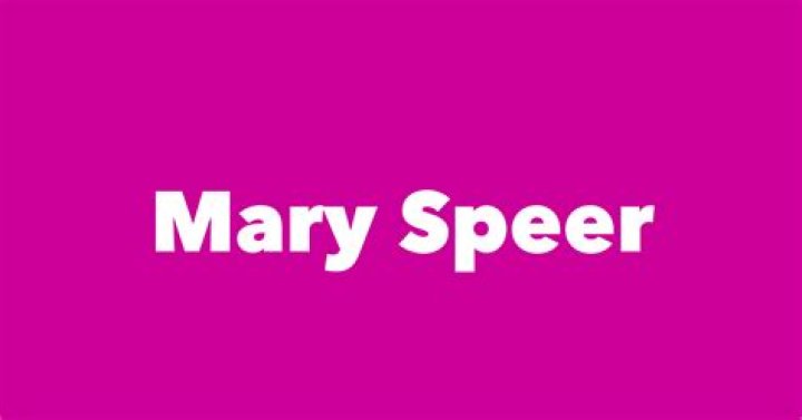 Mary Speer Biography, Age, Height, Wife, Net Worth and Family