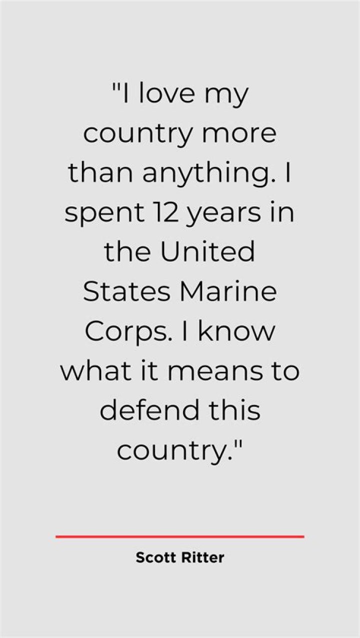 Scott Ritter Biography, Age, Height, Wife, Net Worth, Family